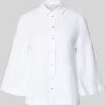 Christian Berg Woman relaxed fit linnen blouse met 3 4-mouw