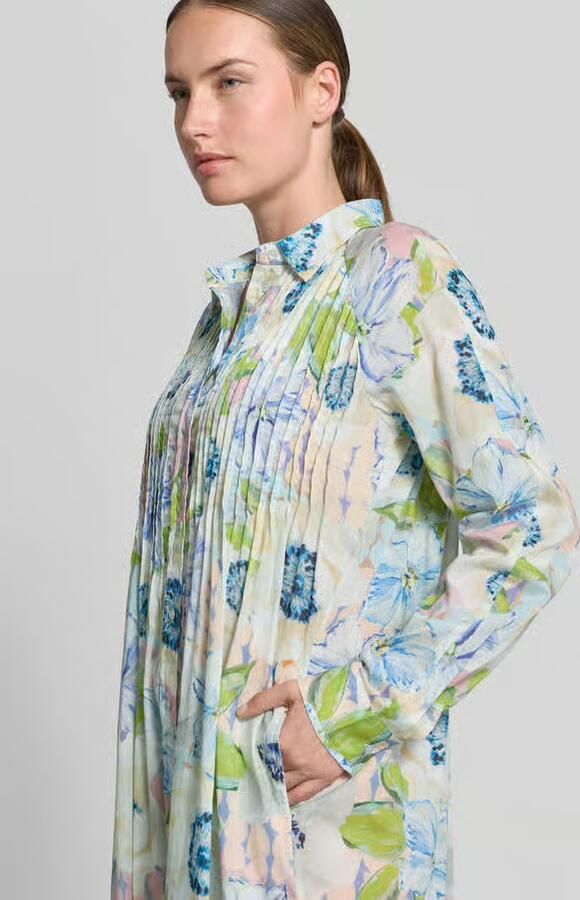 Christian Berg Woman relaxed fit midi-jurk van puur katoen