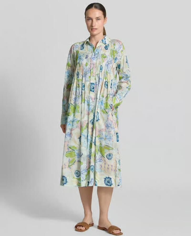 Christian Berg Woman relaxed fit midi-jurk van puur katoen - Foto 3