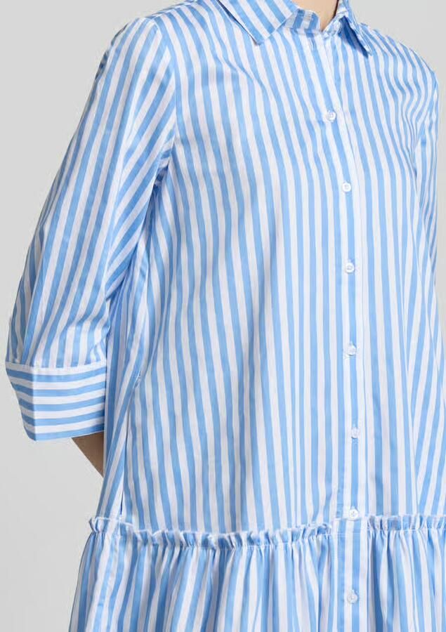 Christian Berg Woman relaxed fit overhemdjurk met ruches