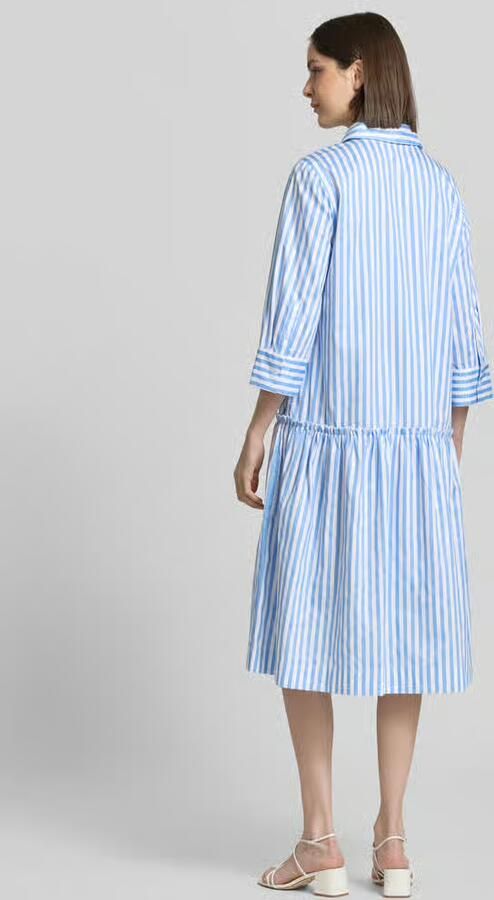 Christian Berg Woman relaxed fit overhemdjurk met ruches
