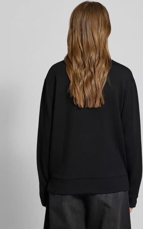 Christian Berg Woman Regular fit sweatshirt met statement in reliëf