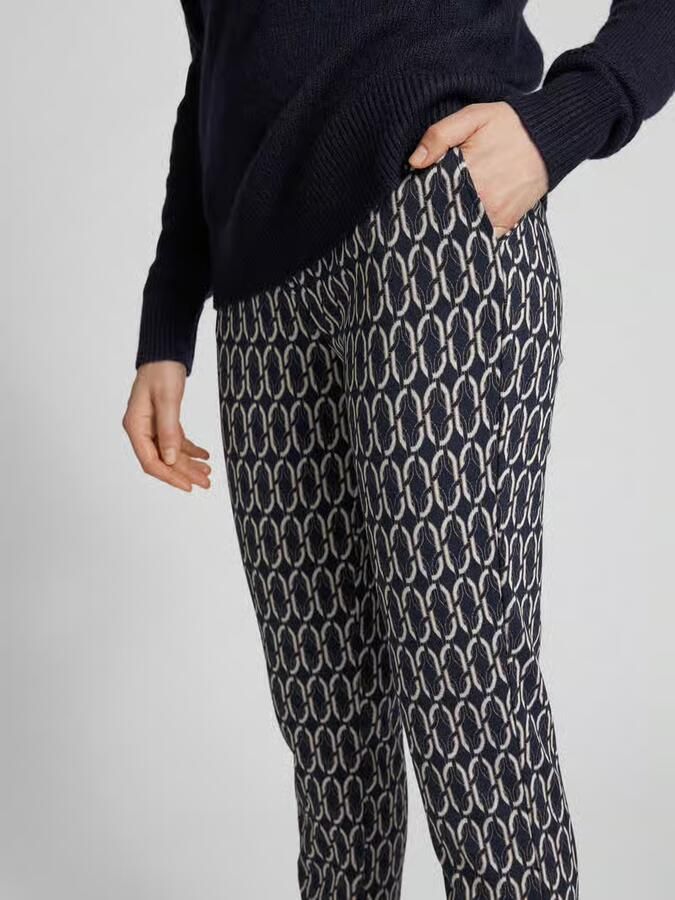 Christian Berg Woman Relaxed fit stoffen broek met elastische band
