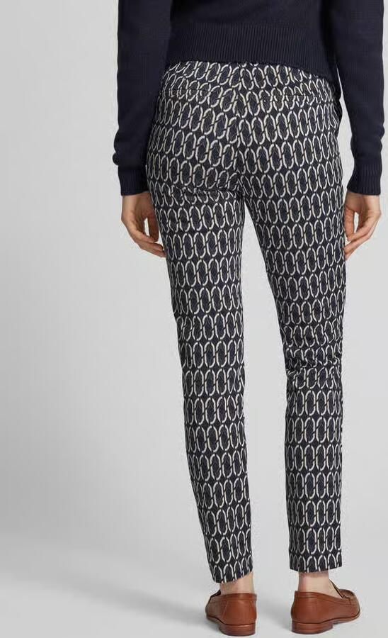 Christian Berg Woman Relaxed fit stoffen broek met elastische band - Foto 3