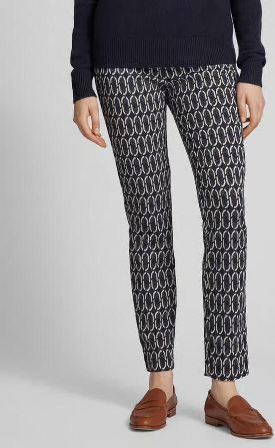 Christian Berg Woman Relaxed fit stoffen broek met elastische band - Foto 2