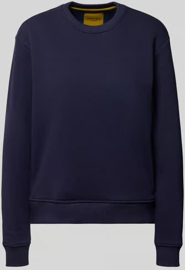 Christian Berg Woman relaxed fit sweatshirt van katoenmix met ronde hals