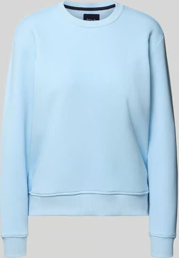 Christian Berg Woman relaxed fit sweatshirt van katoenmix met ronde hals