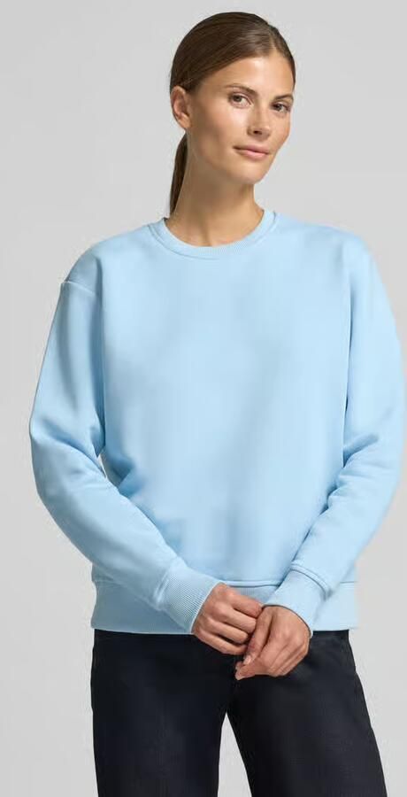 Christian Berg Woman relaxed fit sweatshirt van katoenmix met ronde hals - Foto 3