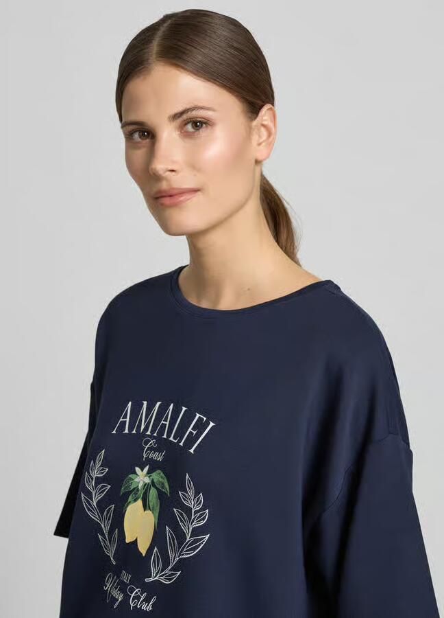 Christian Berg Woman relaxed fit T-shirt met logoprint