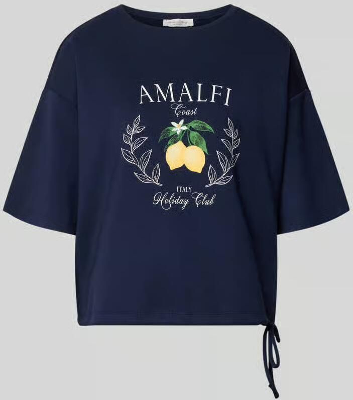 Christian Berg Woman relaxed fit T-shirt met logoprint - Foto 2