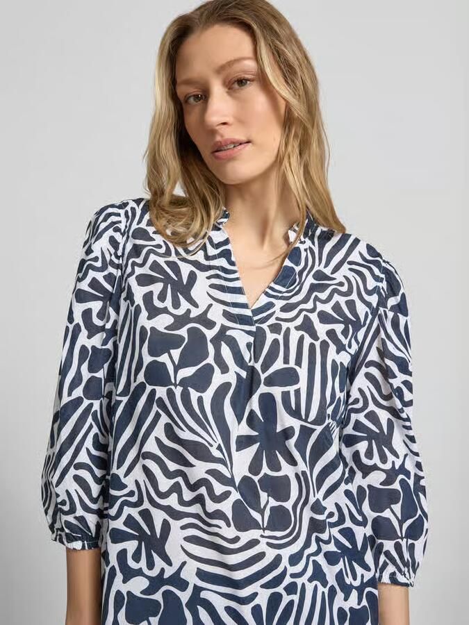 Christian Berg Woman relaxed fit tuniekblouse met all-over bloemenmotief