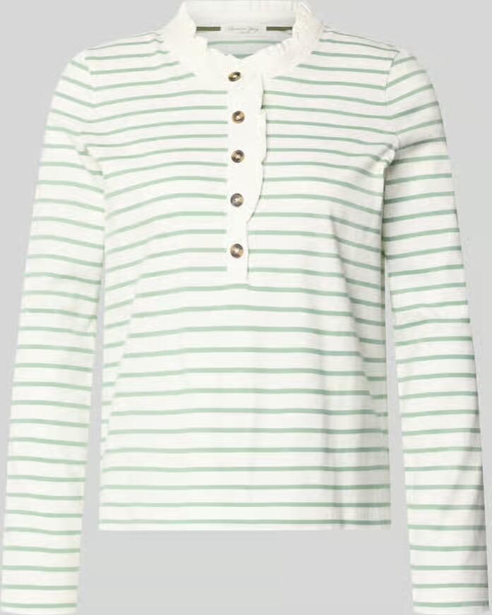 Christian Berg Woman Shirt met lange mouwen knoopsluiting en ruches - Foto 2