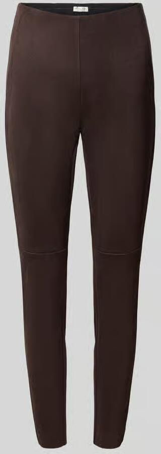 Christian Berg Woman Slim fit broek in lederlook