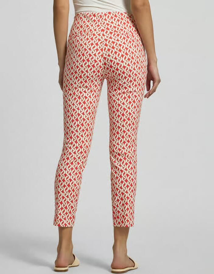Christian Berg Woman slim fit broek in verkorte pasvorm
