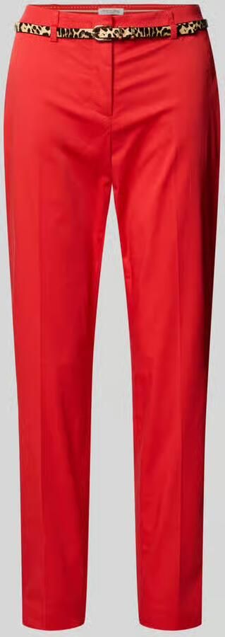 Christian Berg Woman slim fit broek in verkorte pasvorm met riem - Foto 2