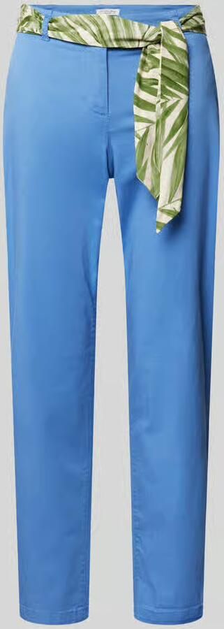 Christian Berg Woman Slim fit chino met strikceintuur