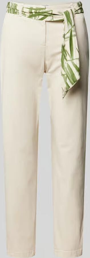 Christian Berg Woman Regular fit chino met strikceintuur