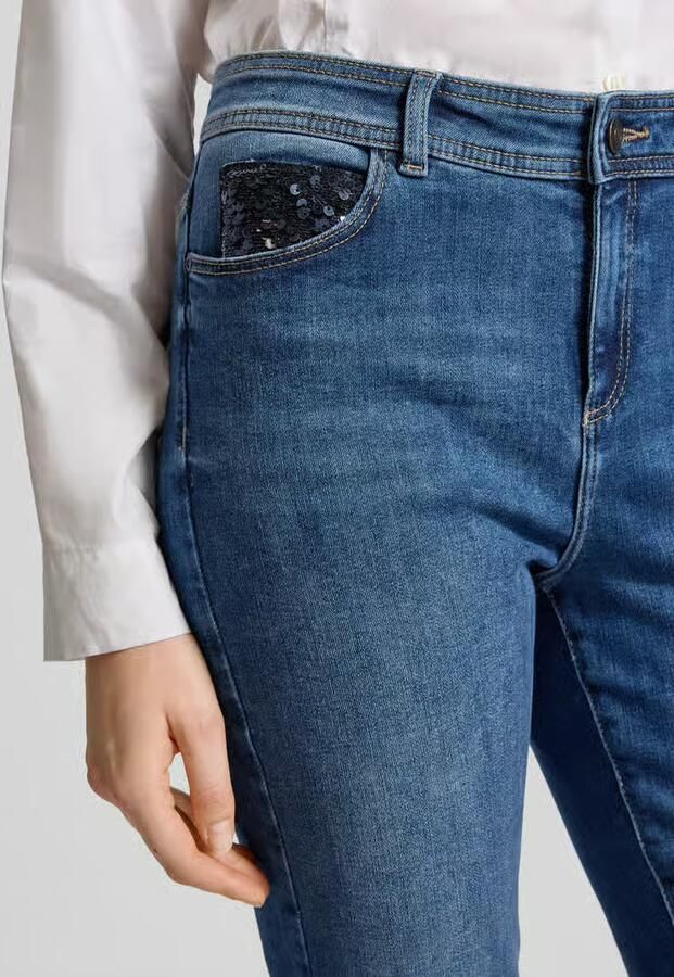 Christian Berg Woman Slim fit jeans met pailletten - Foto 2