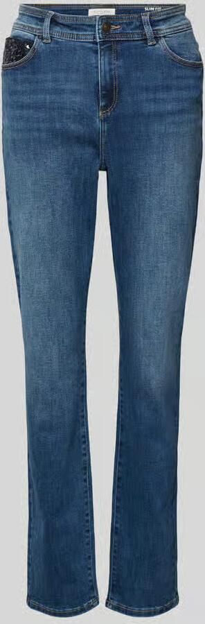 Christian Berg Woman Slim fit jeans met pailletten