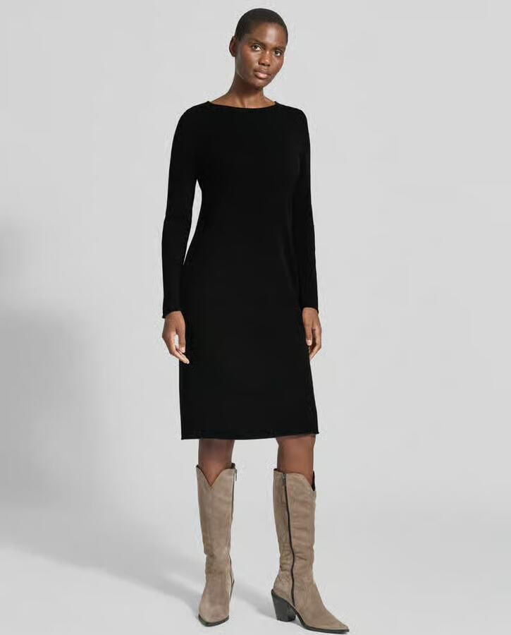 Christian Berg Woman Slim fit jurk van puur kasjmier in tricotlook - Foto 2