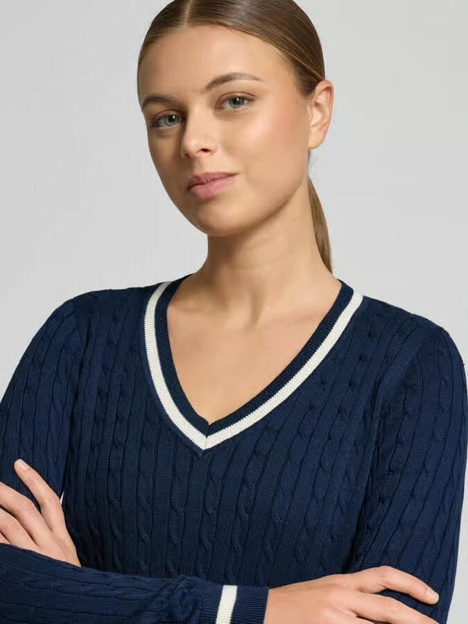 Christian Berg Woman Gebreide pullover met ribboorden - Foto 2
