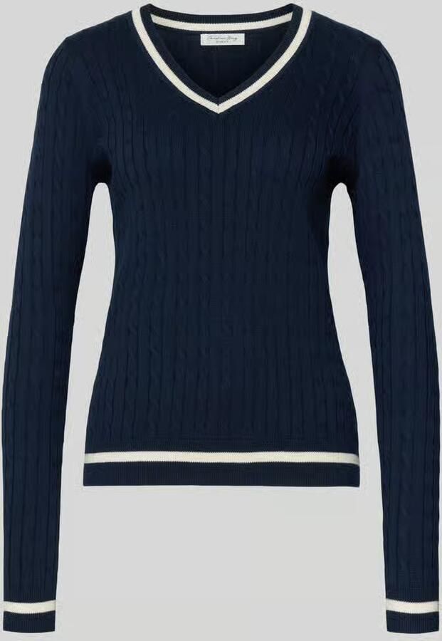 Christian Berg Woman Gebreide pullover met ribboorden