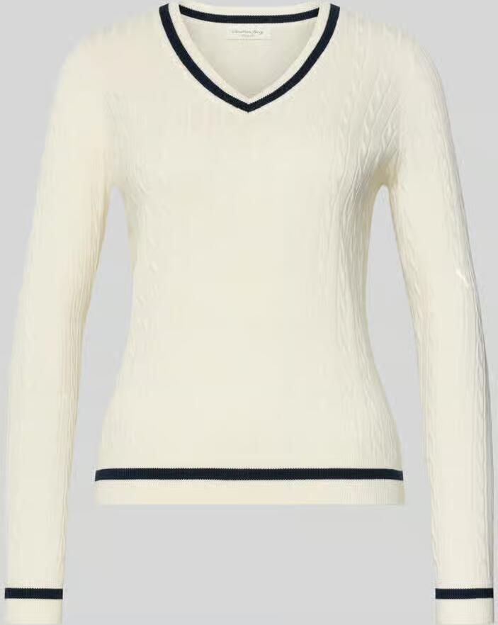 Christian Berg Woman Gebreide pullover met ribboorden