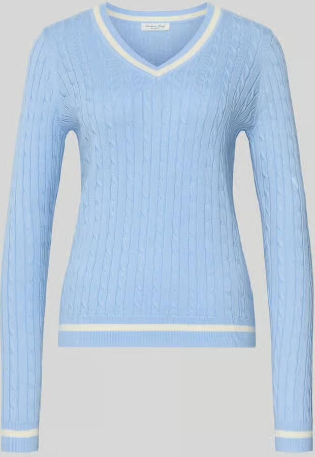 Christian Berg Woman Gebreide pullover met ribboorden