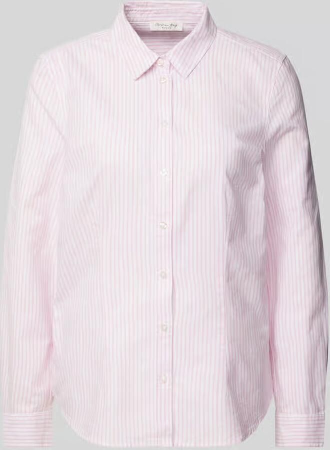 Christian Berg Woman Slim fit overhemdblouse met manchetten