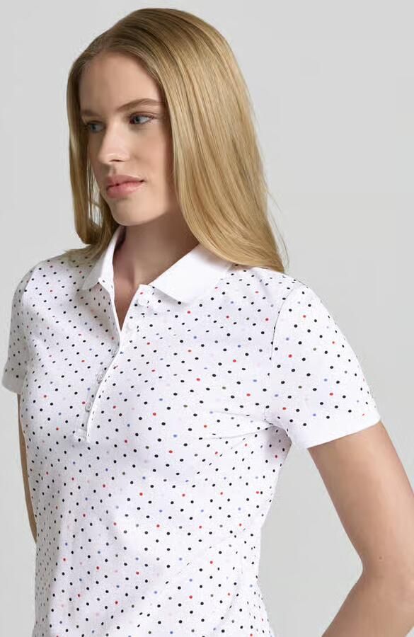 Christian Berg Woman slim fit poloshirt met katoen-aandeel