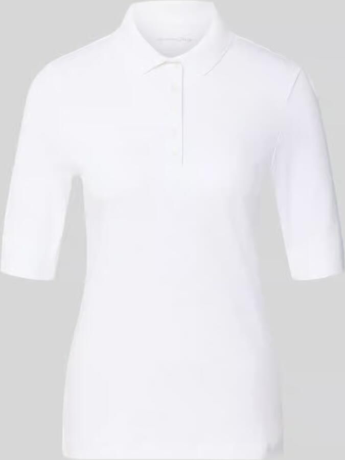 Christian Berg Woman slim fit poloshirt met knoopsluiting en 1 2-mouwen - Foto 2