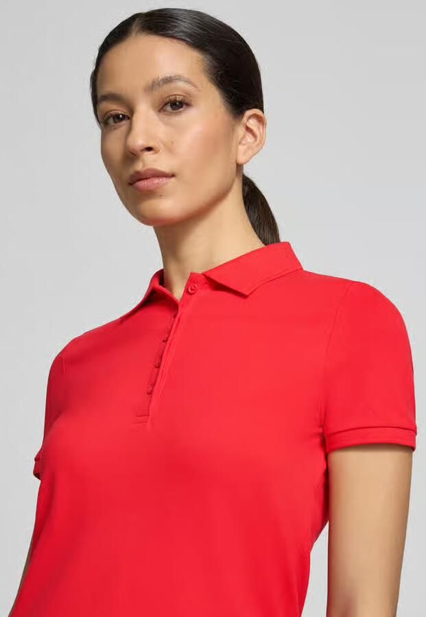 Christian Berg Woman Slim fit poloshirt met knoopsluiting