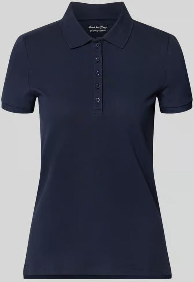 Christian Berg Woman Slim fit poloshirt met knoopsluiting - Foto 2