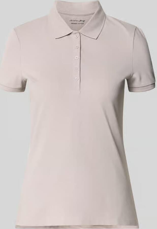Christian Berg Woman Slim fit poloshirt met knoopsluiting - Foto 2