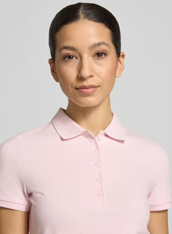 Christian Berg Woman Slim fit poloshirt met knoopsluiting