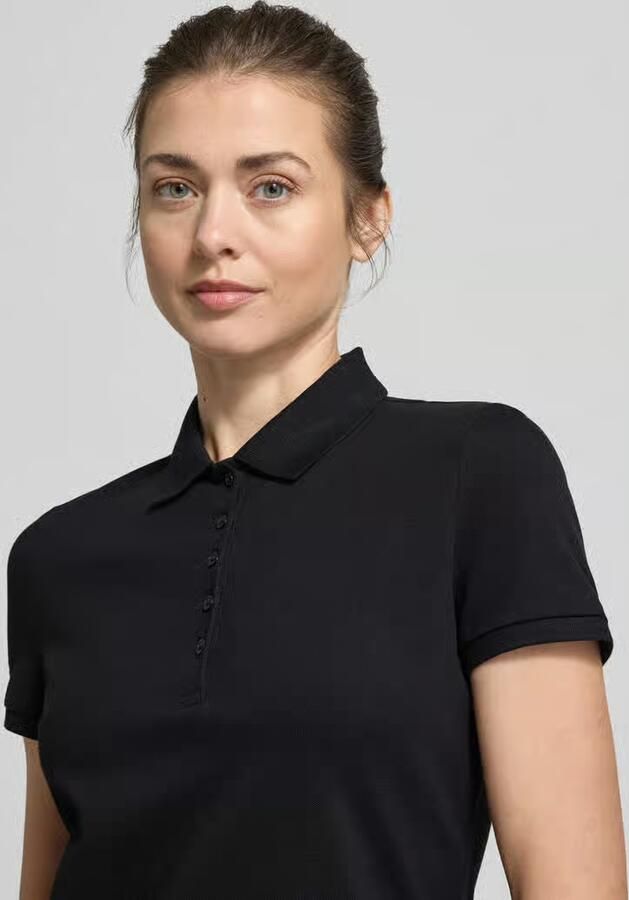 Christian Berg Woman Slim fit poloshirt met knoopsluiting