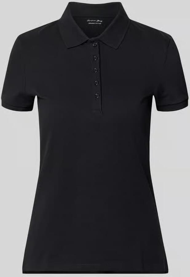 Christian Berg Woman Slim fit poloshirt met knoopsluiting - Foto 2