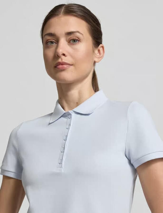 Christian Berg Woman Slim fit poloshirt met knoopsluiting