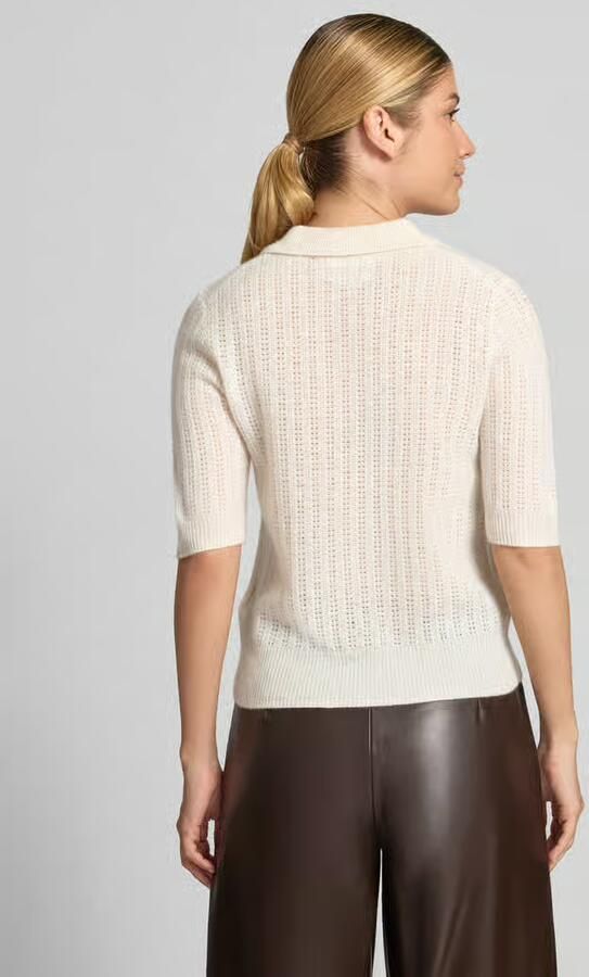 Christian Berg Woman Slim fit poloshirt van puur kasjmier - Foto 3