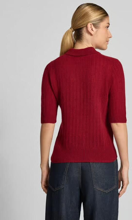Christian Berg Woman Slim fit poloshirt van puur kasjmier - Foto 3