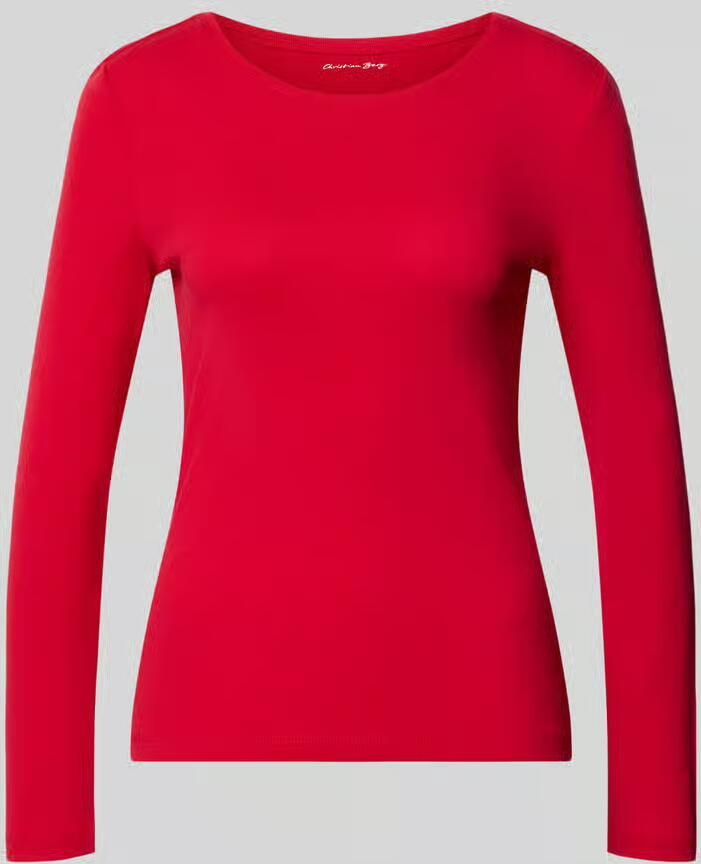 Christian Berg Woman Slim fit shirt met lange mouwen van puur katoen