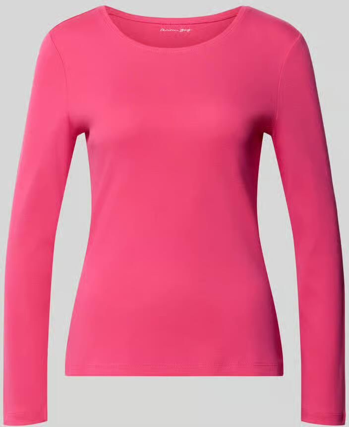 Christian Berg Woman Slim fit shirt met lange mouwen van puur katoen