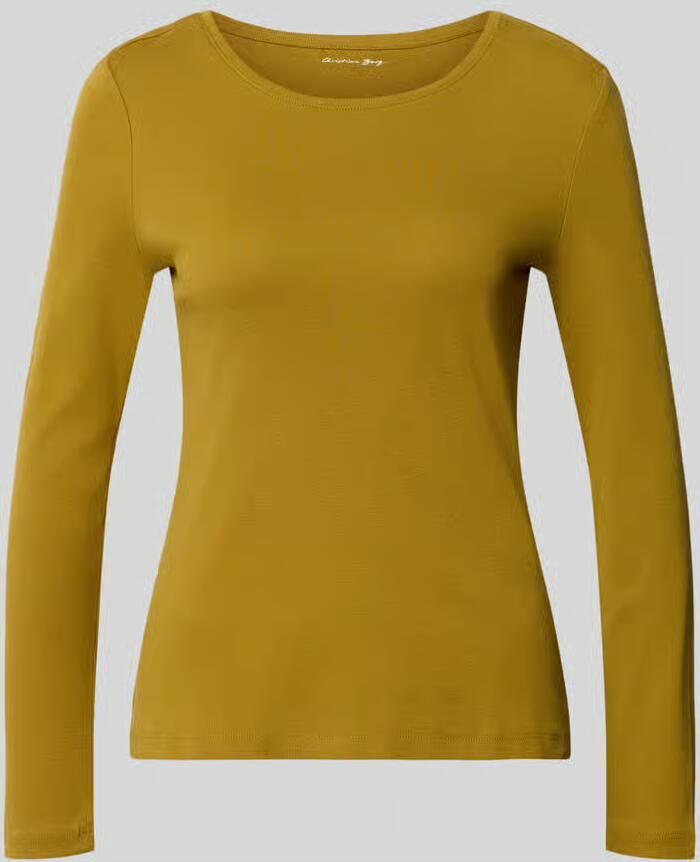 Christian Berg Woman Slim fit shirt met lange mouwen van puur katoen