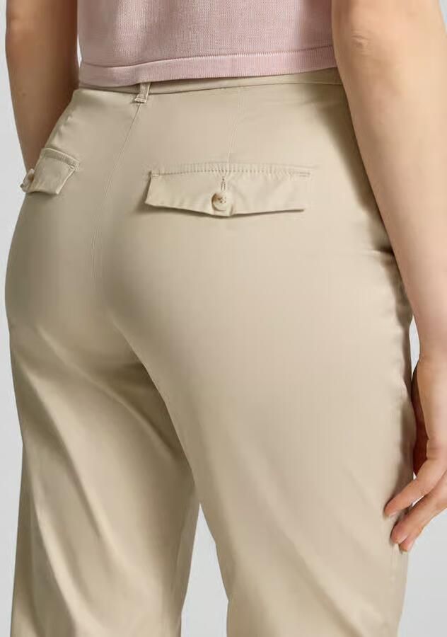 Christian Berg Woman slim fit stoffen broek in verkorte pasvorm