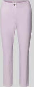 Christian Berg Woman slim fit stoffen broek in verkorte pasvorm