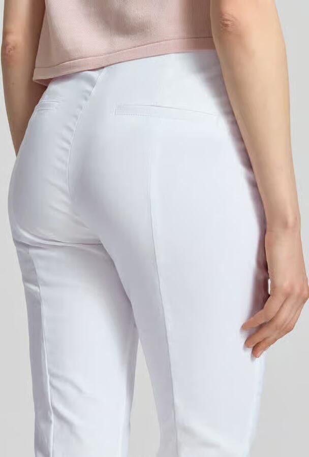 Christian Berg Woman slim fit stoffen broek in verkorte pasvorm