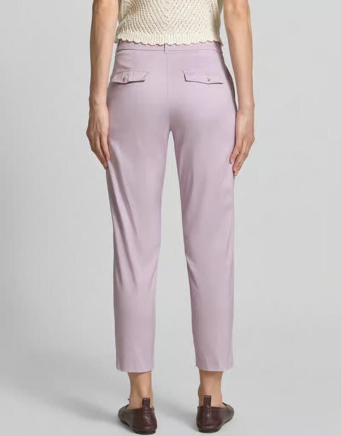 Christian Berg Woman slim fit stoffen broek in verkorte pasvorm - Foto 3