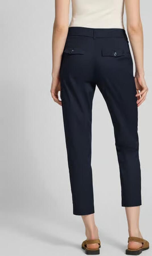 Christian Berg Woman slim fit stoffen broek in verkorte pasvorm - Foto 3