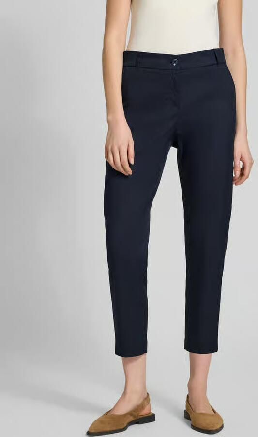 Christian Berg Woman slim fit stoffen broek in verkorte pasvorm - Foto 4