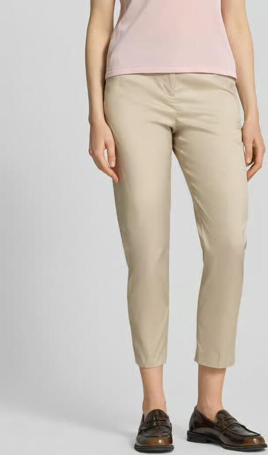 Christian Berg Woman slim fit stoffen broek in verkorte pasvorm - Foto 3